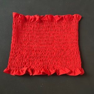 Stretchy tube top - red